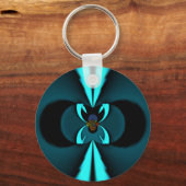 Abstrakte Kunstdrucke aus Cycland und Schwarz Schlüsselanhänger (Vorderseite)