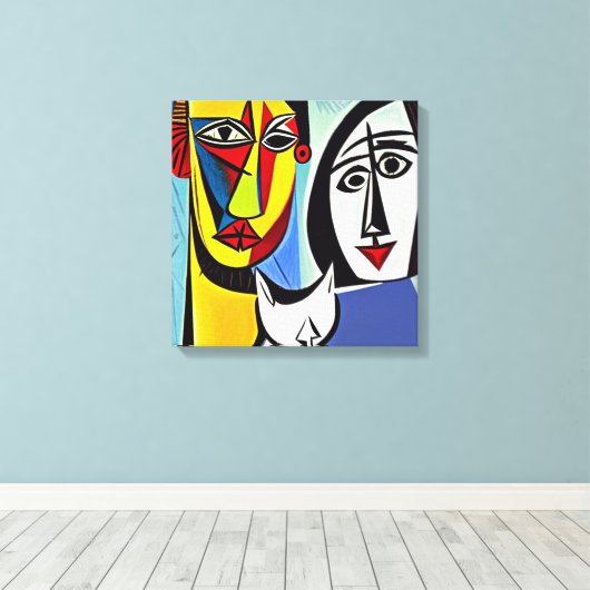 Abstrakte Kunstdrucke Leinwanddruck (Insitu (Holzboden))