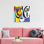 Abstrakte Kunstdrucke Leinwanddruck (Insitu (Wohnzimmer))