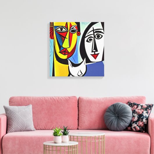 Abstrakte Kunstdrucke Leinwanddruck (Insitu (Wohnzimmer))