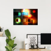 Abstrakte Kunstdrucke Poster (Heimbüro)