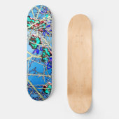 Abstrakte Kunstdruckerei Skateboard (Vorderseite)