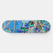 Abstrakte Kunstdruckerei Skateboard (Horizontal)