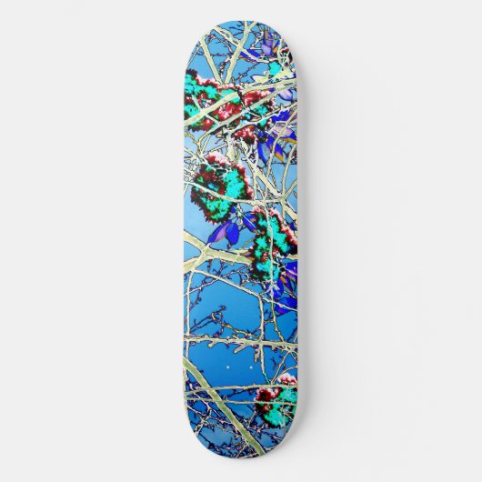 Abstrakte Kunstdruckerei Skateboard (Vorderseite)
