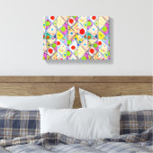 Abstrakte Kunstdruckerei von Miabo Enyadike Leinwanddruck (Insitu (Schlafzimmer))