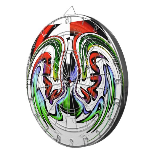 Abstrakte Kunstdruckkunst Dartscheibe (Vorderseite rechts)