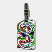 Abstrakte Kunstdruckkunst Gepäckanhänger (Vorderseite vertikal)