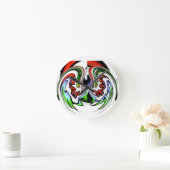 Abstrakte Kunstdruckkunst Runde Wanduhr (Zuhause)