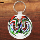 Abstrakte Kunstdruckkunst Schlüsselanhänger (Vorderseite)