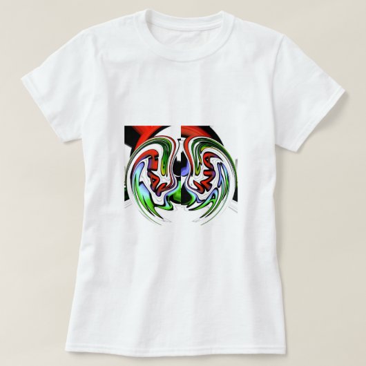 Abstrakte Kunstdruckkunst T-Shirt (Design vorne)