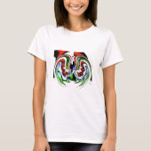 Abstrakte Kunstdruckkunst T-Shirt (Vorderseite)