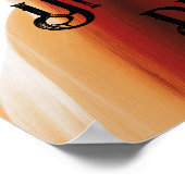 abstrakte Kunstdruckkunst "Ungesprochener Wunsch" Poster (Ecke)