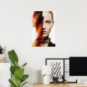 abstrakte Kunstdruckkunst "Ungesprochener Wunsch" Poster (Heimbüro)