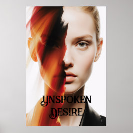 abstrakte Kunstdruckkunst "Ungesprochener Wunsch" Poster