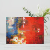 Abstrakte Kunsteinladung Einladung (Stehend Vorderseite)