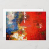 Abstrakte Kunsteinladung Einladung (Vorne/Hinten)