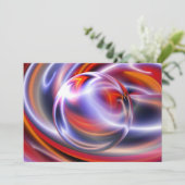 Abstrakte Kunsteinladungen - Abstrakte Landschaft Einladung (Stehend Vorderseite)