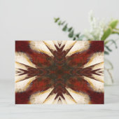 Abstrakte Kunsteinladungen Einladung (Stehend Vorderseite)