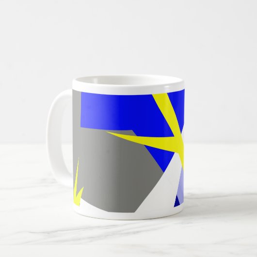 Abstrakte Kunstenergie Kaffeetasse (Vorderseite Links)