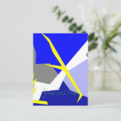Abstrakte Kunstenergie Postkarte (Stehend Vorderseite)