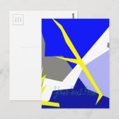 Abstrakte Kunstenergie Postkarte (Vorne/Hinten)