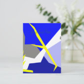 Abstrakte Kunstenergie Postkarte (Stehend Vorderseite)