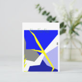 Abstrakte Kunstenergie Postkarte (Stehend Vorderseite)