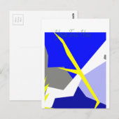 Abstrakte Kunstenergie Postkarte (Vorne/Hinten)