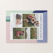 Abstrakte Kunstfamilie FotoCollage Puzzle (Horizontal)