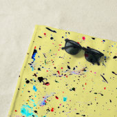 Abstrakte Kunstfarbe Strandtuch (Beispiel)