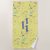 Abstrakte Kunstfarbe Strandtuch (Vorderseite)