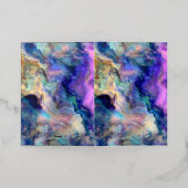 Abstrakte Kunstfarben Faltfolienkarte (Äußere Ablage)