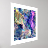 Abstrakte Kunstfarben Folie Foliendrucke (Ablage )