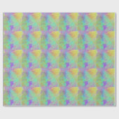 Abstrakte Kunstfarben Texturglas Geschenkpapier (Flach)