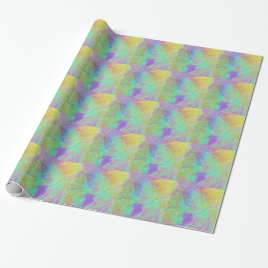 Abstrakte Kunstfarben Texturglas Geschenkpapier (Ungerollt)