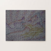 abstrakte kunstfarbene rosa mit einzigartigem Retr Puzzle (Horizontal)