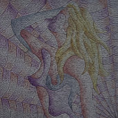 abstrakte kunstfarbene rosa mit einzigartigem Retr Puzzle