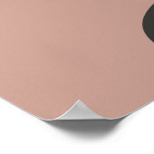 Abstrakte Kunstflora Minimalistisch Mitte des Jahr Poster (Ecke)