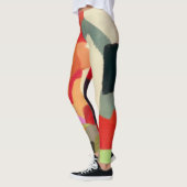 Abstrakte Kunstform - Vielfarbenmuster Leggings (Links)