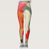 Abstrakte Kunstform - Vielfarbenmuster Leggings (Vorderseite)