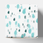 Abstrakte Kunstgalerie in farbengrünem Blau Geschenkschachtel (Oben)