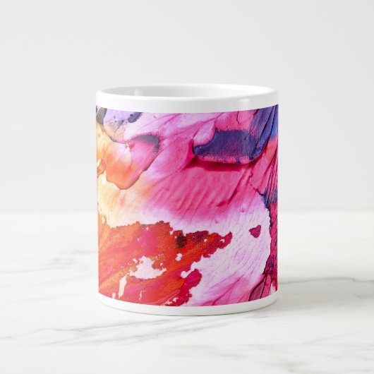 Abstrakte Kunstgeschichte Jumbo-Tasse (Vorderseite)