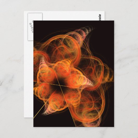 Abstrakte Kunstgiesserei Postkarte (Vorne/Hinten)