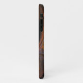 Abstrakte Kunstgläser bei flüssiger Verbindung iPhone Hülle (Linke Seite)