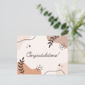 Abstrakte Kunstglückwünsche Postkarte (Stehend Vorderseite)