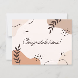 Abstrakte Kunstglückwünsche Postkarte