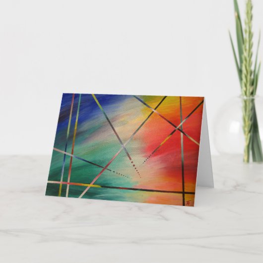 Abstrakte Kunstgrußkarte Karte (Vorderseite)