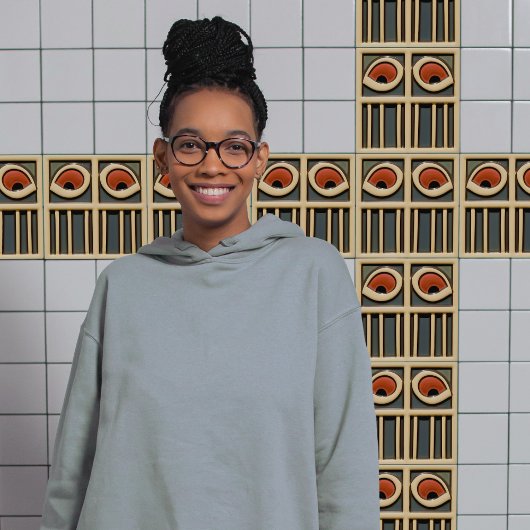 Abstrakte Kunsthandwerksbewegung Mitte des Jahrhun Fliese