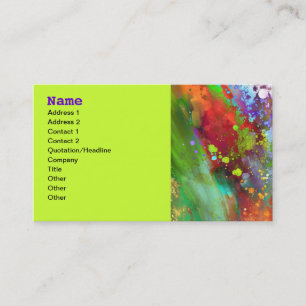 abstrakte Kunsthandwerkskarte Visitenkarte