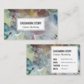 Abstrakte Kunsthandwerkskunst, bespannt Visitenkarte (Vorne/Hinten)